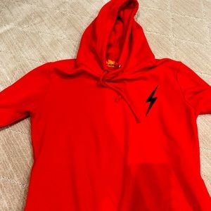 Aviator Nation Red Lightning Bolt Hoodie !